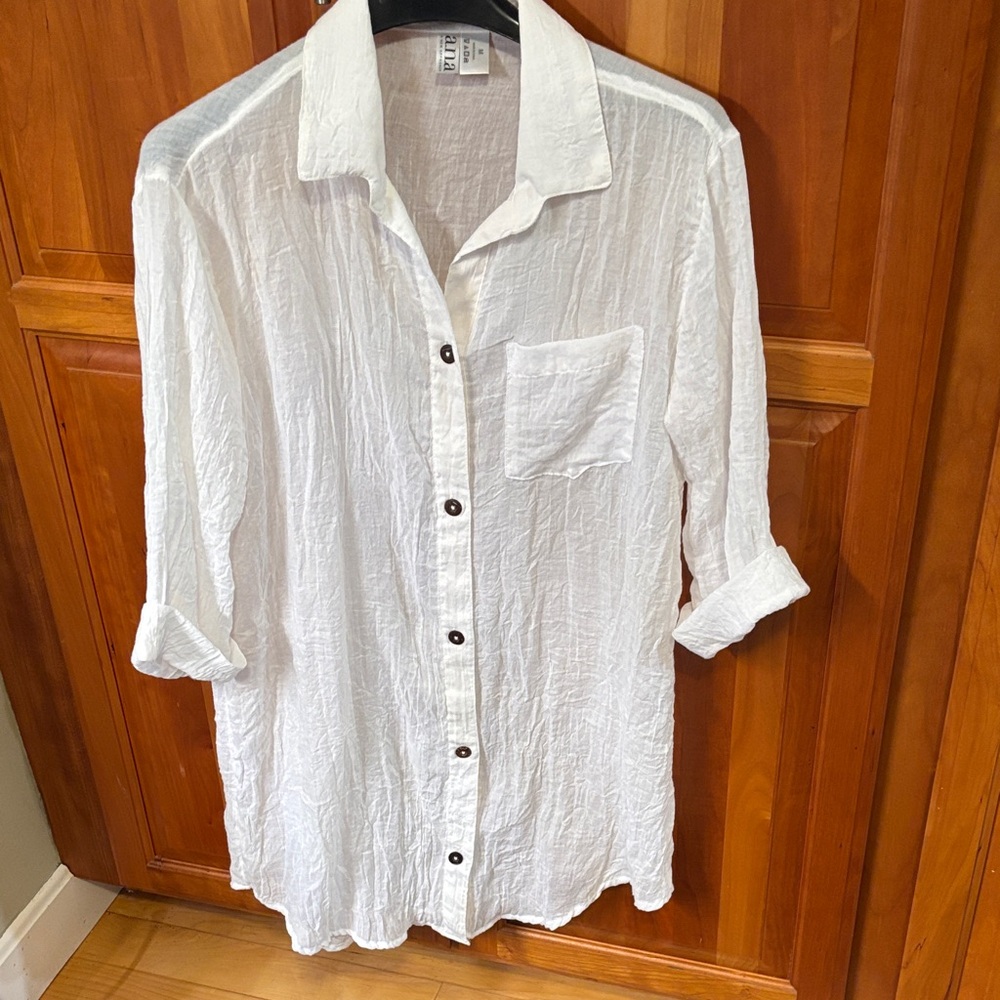 Gauze Beach Coverup